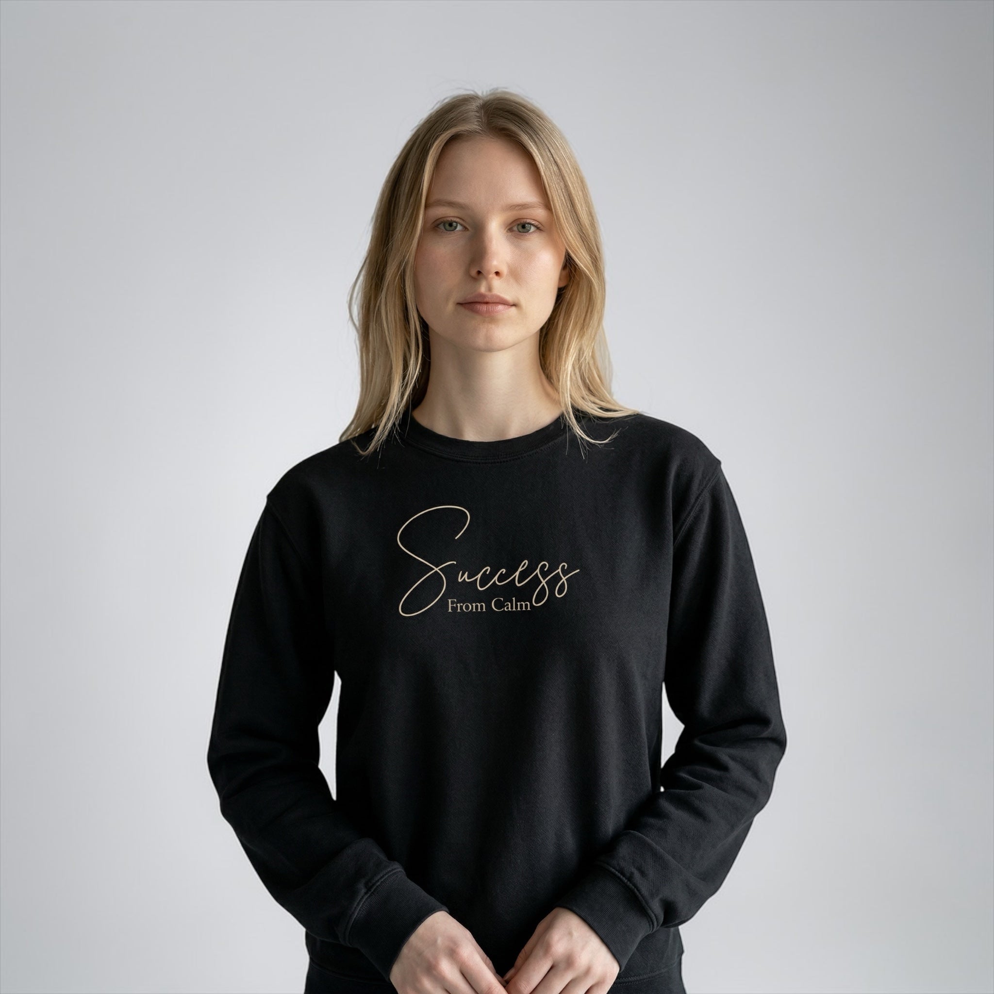 Unisex garment-dyed fleece crewneck sweatshirt