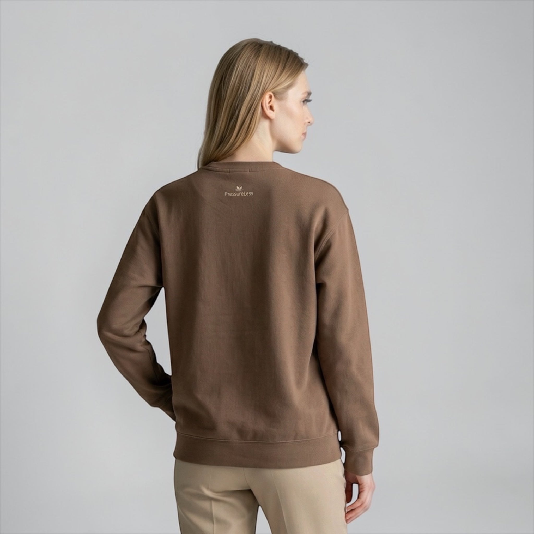 Unisex garment-dyed fleece crewneck sweatshirt