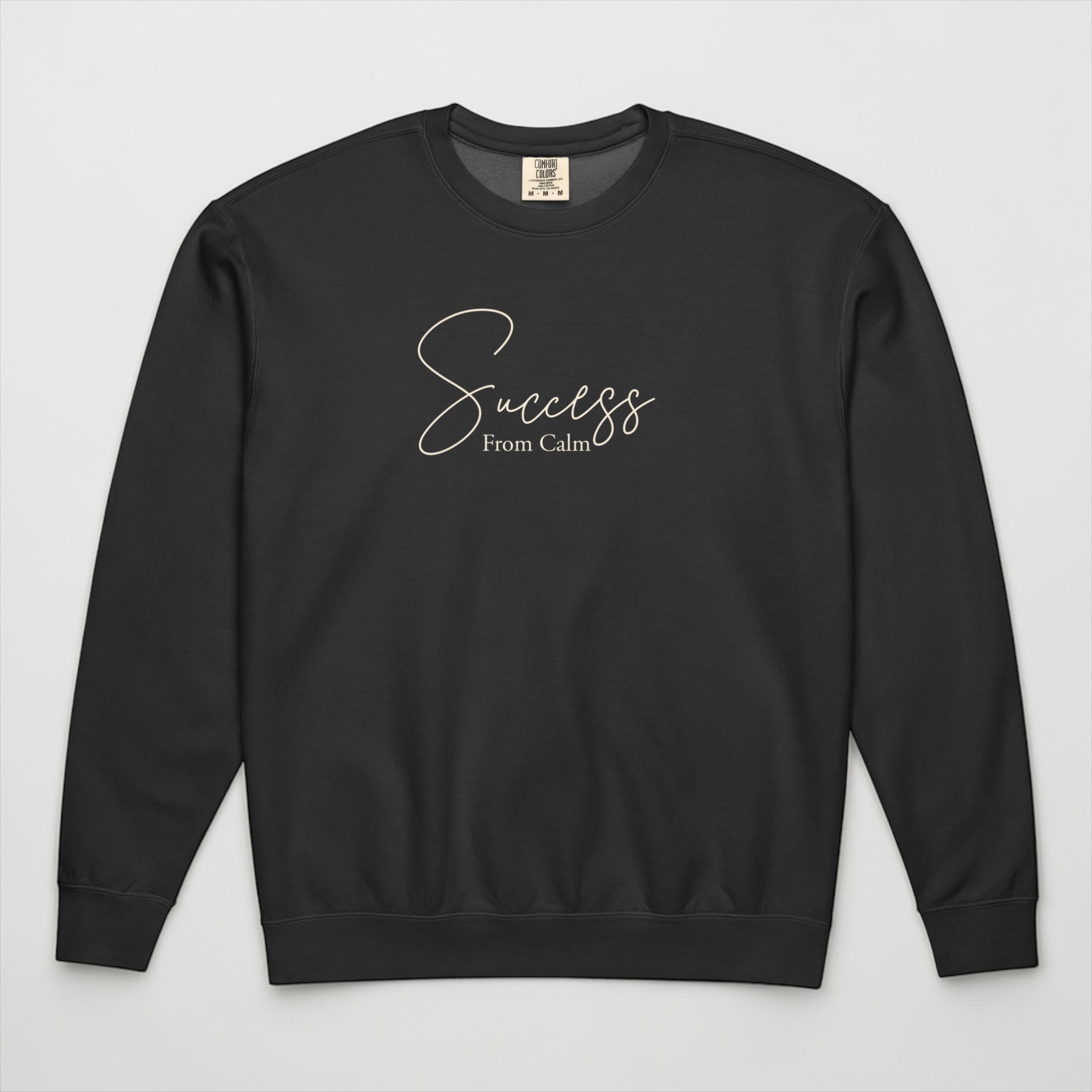 Unisex garment-dyed fleece crewneck sweatshirt