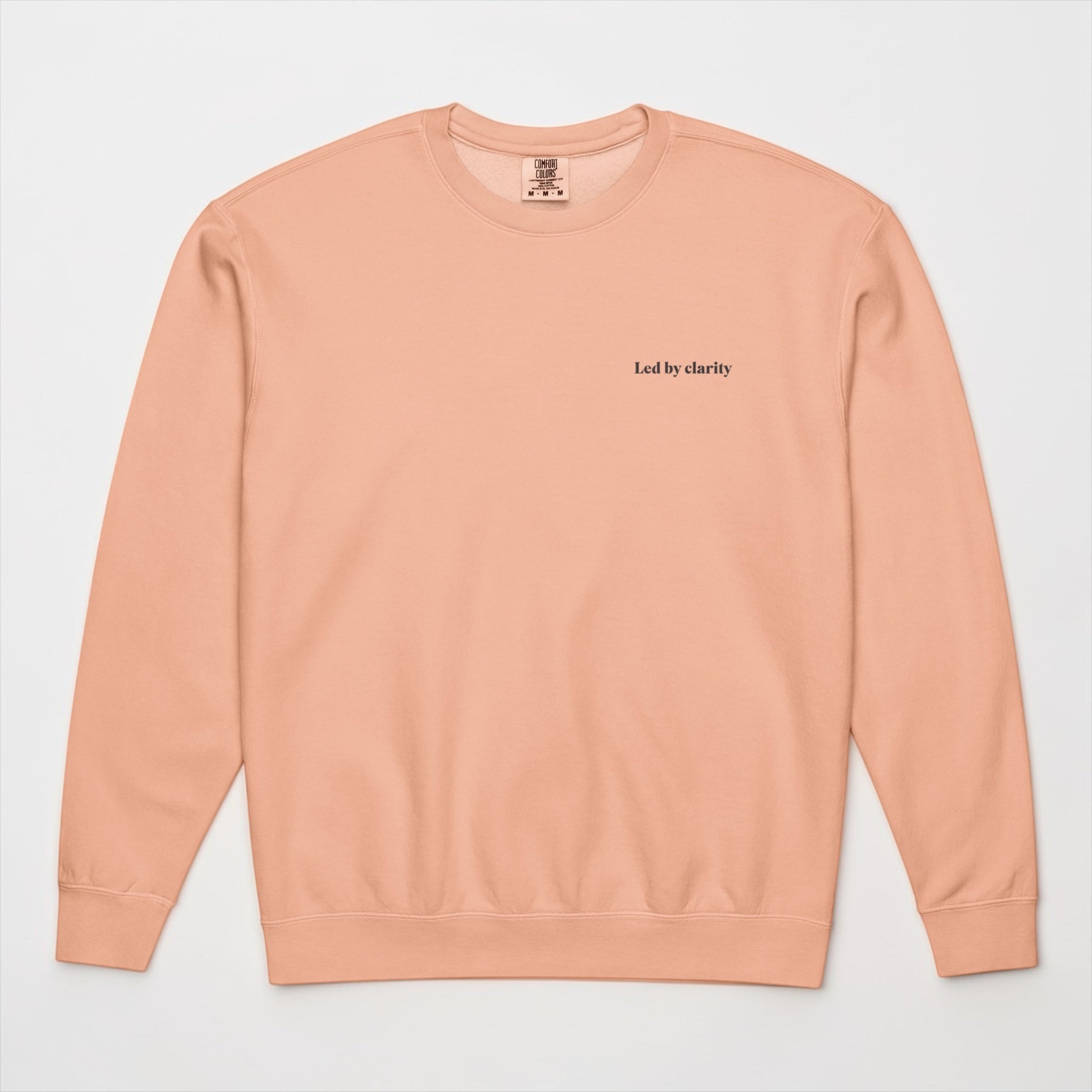 Unisex garment-dyed fleece crewneck sweatshirt